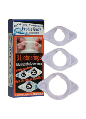 Love Rings Set of 3 16/21/26 mm